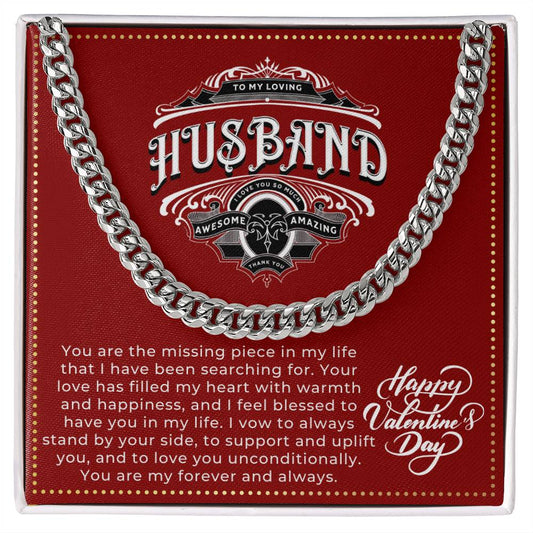 JGF Jewelry Gifts for Family Valentines Day Card For Husband Sentimental
