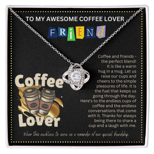 JGF Jewelry Gifts for Family Friendship Necklace for BFF Bestie No Coffee No Workee