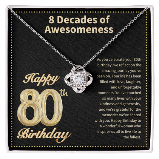 JGF Jewelry Gifts for Family 80th Birthday Gifts for Women