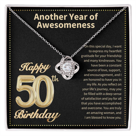 JGF Jewelry Gifts for Family 50th Birthday Card  for Women