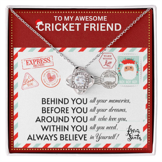 JGF Jewelry Gifts for Family Necklace Gift For Cricket Female Bestie BFF Friend Long Distance