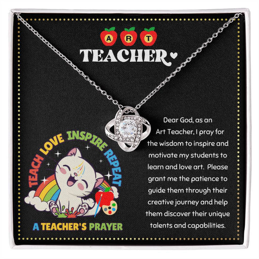 JGF Jewelry Gifts for Family Elementary Back To School Gift For Art Teacher Woman Necklace