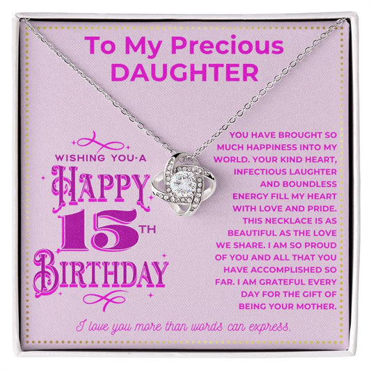 JGF Jewelry Gifts for Family To My Amazing Daughter 15th Birthday Necklace