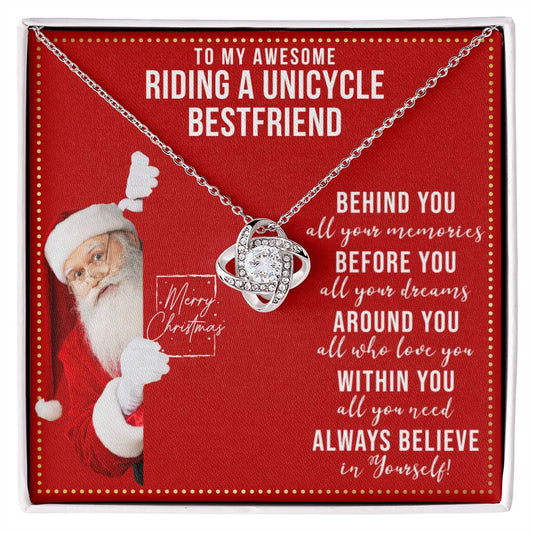 JGF Jewelry Gifts for Family Necklace Gift For Riding A Unicycle Female Bestie BFF Friend