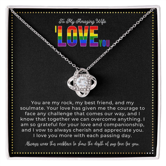 JGF Jewelry Gifts for Family | I Love You Gifts For Her Lesbian Necklace