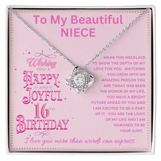JGF Jewelry Gifts for Family 16th Birthday Card For Niece From Aunt