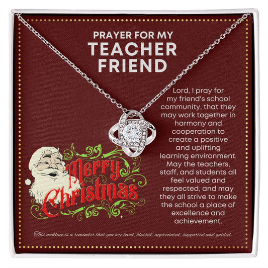 JGF Jewelry Gifts for Family Thank You Christmas Prayer For Gift For My New Teacher Friend