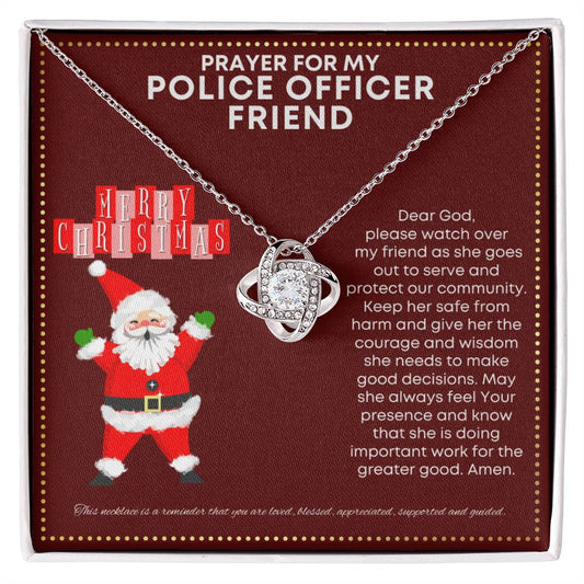 JGF Jewelry Gifts for Family Prayer For My Police Officer Friend