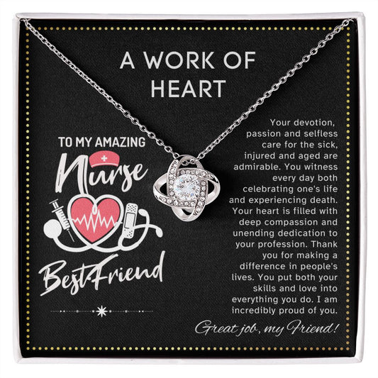 JGF Jewelry Gifts for Family | Best Friend Necklace Gifts for Nurses Week | My Favorite Nurse Calls Me Best Friend