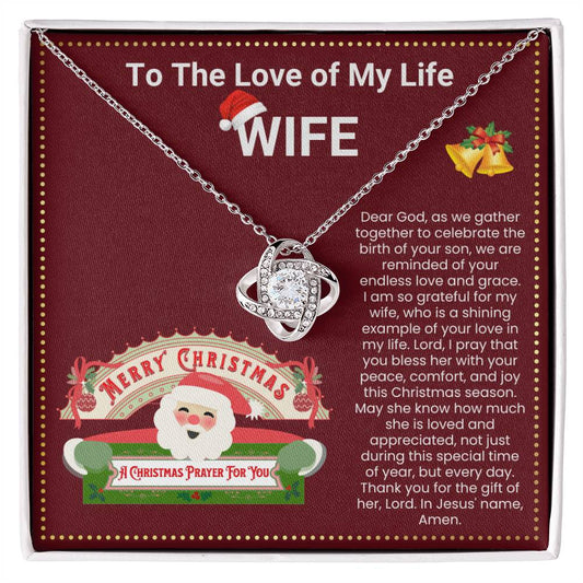 JGF Jewelry Gifts for Family Christmas Message Card Gifts For Wife Stainless Steel Necklace