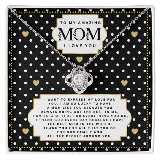 JGF Jewelry Gifts for Family I Love You Mom Necklace My Mommy