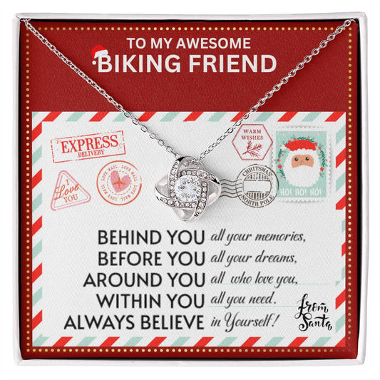 JGF Jewelry Gifts for Family Necklace Gift For Biking Female Bestie BFF Friend Far Away