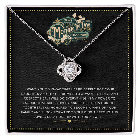 JGF Jewelry Gifts for Family | Mother of the Bride Birthday Gift from Son In Law  Cubic Zirconia Silver Necklace