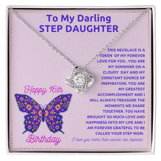 JGF Jewelry Gifts for Family Adult Step Daughter Birthday Card Gift Ideas