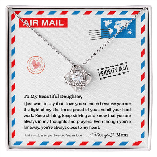 JGF Jewelry Gifts for Family | Daughter Moving Away From Home New Job Beginnings Gift | Mother And Daughter Pendant Necklace Jewelry