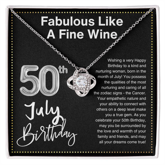 JGF Jewelry Gifts for Family 50th Birthday Gifts For Women July