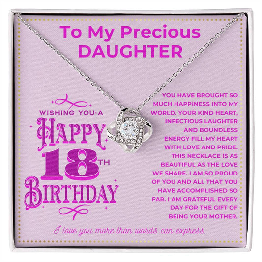 JGF Jewelry Gifts for Family 18th Birthday Gifts Card For My Daughter From Mom