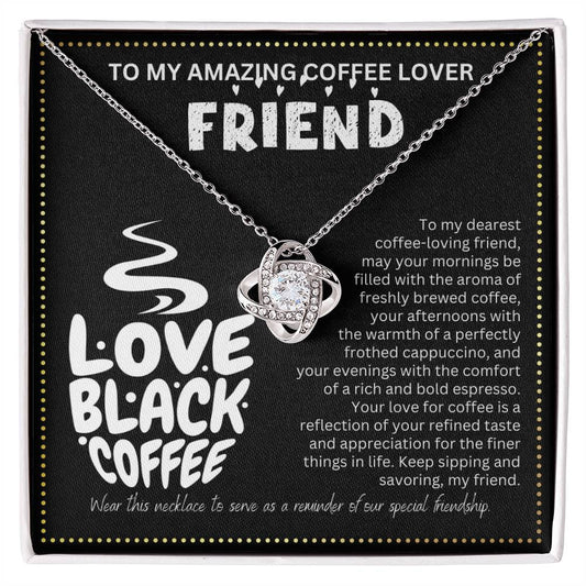 JGF Jewelry Gifts for Family I Love My Black Coffee Lover Bestie BFF Friend