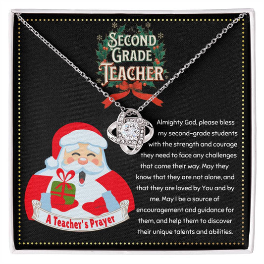 JGF Jewelry Gifts for Family A Christmas Prayer for Second 2nd Grade New Teacher For Women