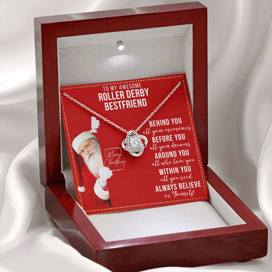 JGF Jewelry Gifts for Family Necklace Gift For Roller Derby Female Bestie BFF Friend