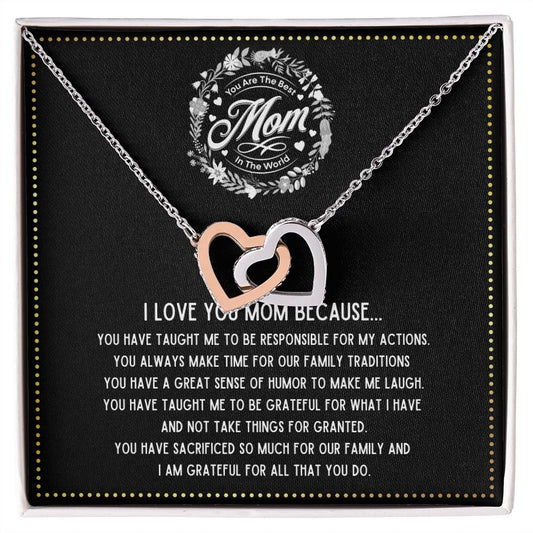 JGF Jewelry Gifts for Family - Mothers Day Gift Mama Heart Pendant Nana Mothers Day Gift From Grandson