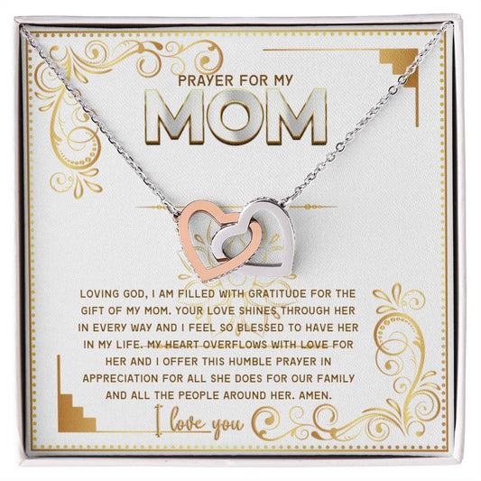 JGF Jewelry Gifts for Family Police Officer Mom Gifts Double Hearts Necklaces For Women