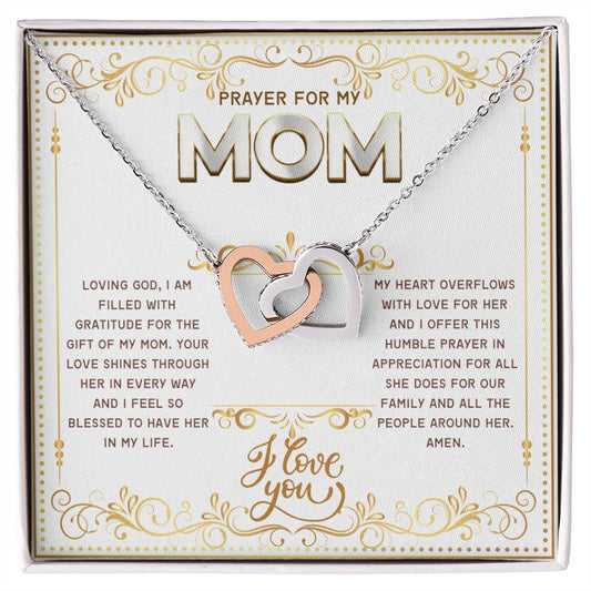 JGF Jewelry Gifts for Family Double Hearts Pendant Necklace For Women