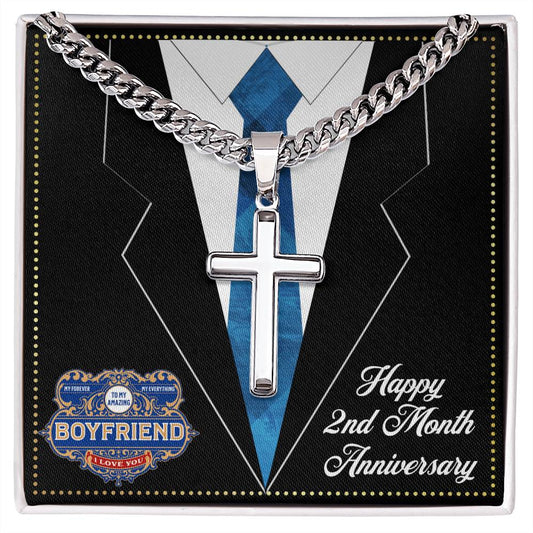 JGF Jewelry Gifts for Family 2 Second Two Month Anniversary For Boyfriend