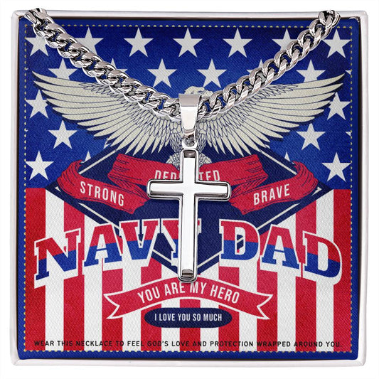 7 JGF Jewelry Gifts for Family US Navy Dad Gifts For Men