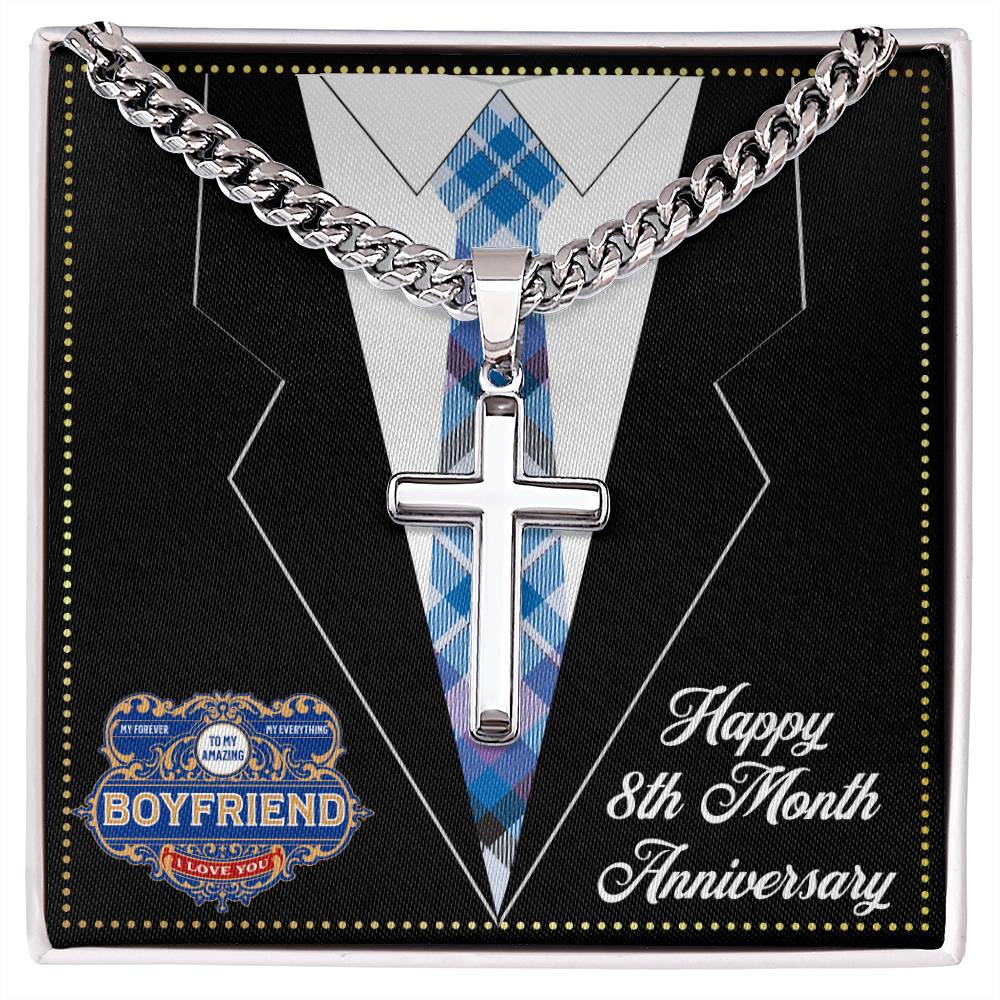 JGF Jewelry Gifts for Family 8 8th Eight Month Anniversary For Boyfriend