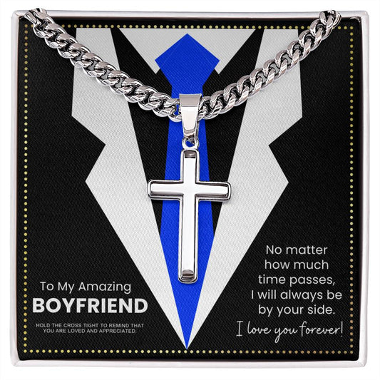 JGF Jewelry Gifts for Family  To My Future Husband Cross Necklace