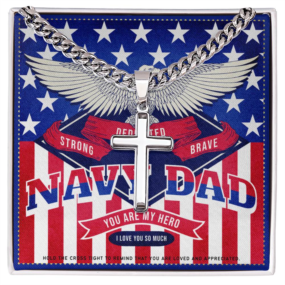 8 JGF Jewelry Gifts for Family US Navy Dad Gifts For Men