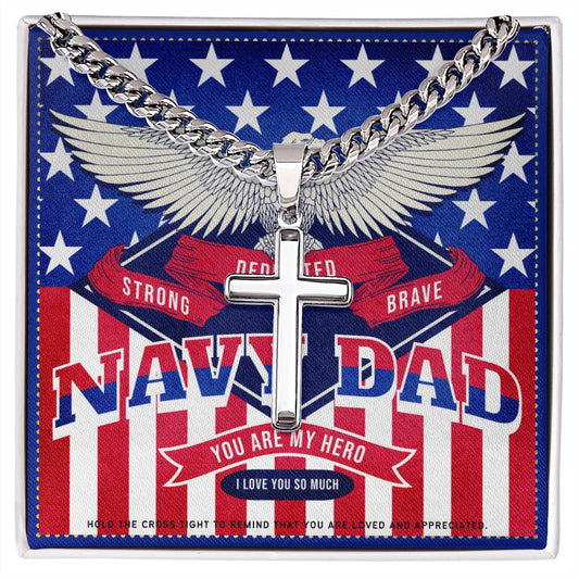 8 JGF Jewelry Gifts for Family US Navy Dad Gifts For Men