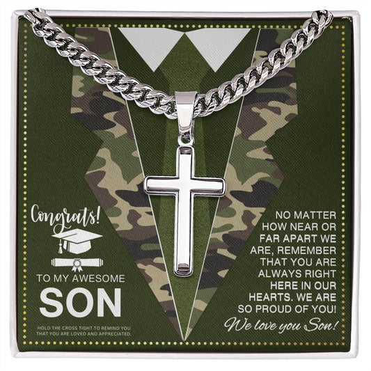 JGF Jewelry Gifts for Family Military Graduation Gifts for Him Son