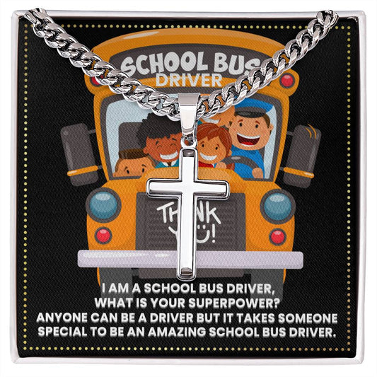 JGF Jewelry Gifts for Family School Bus Driver Gifts For Men