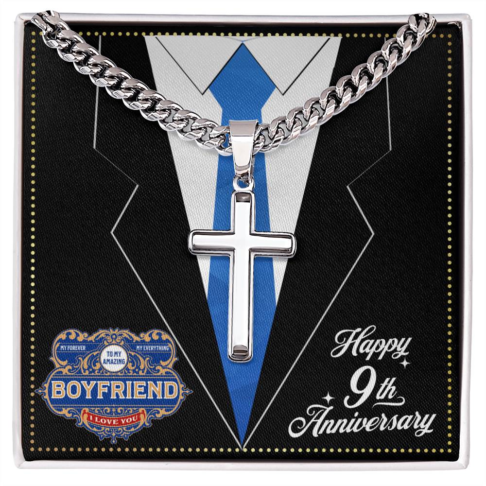 JGF Jewelry Gifts for Family 9 Year 9th Anniversary For Him Boyfriend