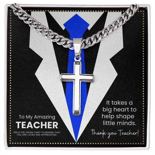 JGF Jewelry Gifts for Family  Back To School Cross Necklace Gifts For Teachers From Admin