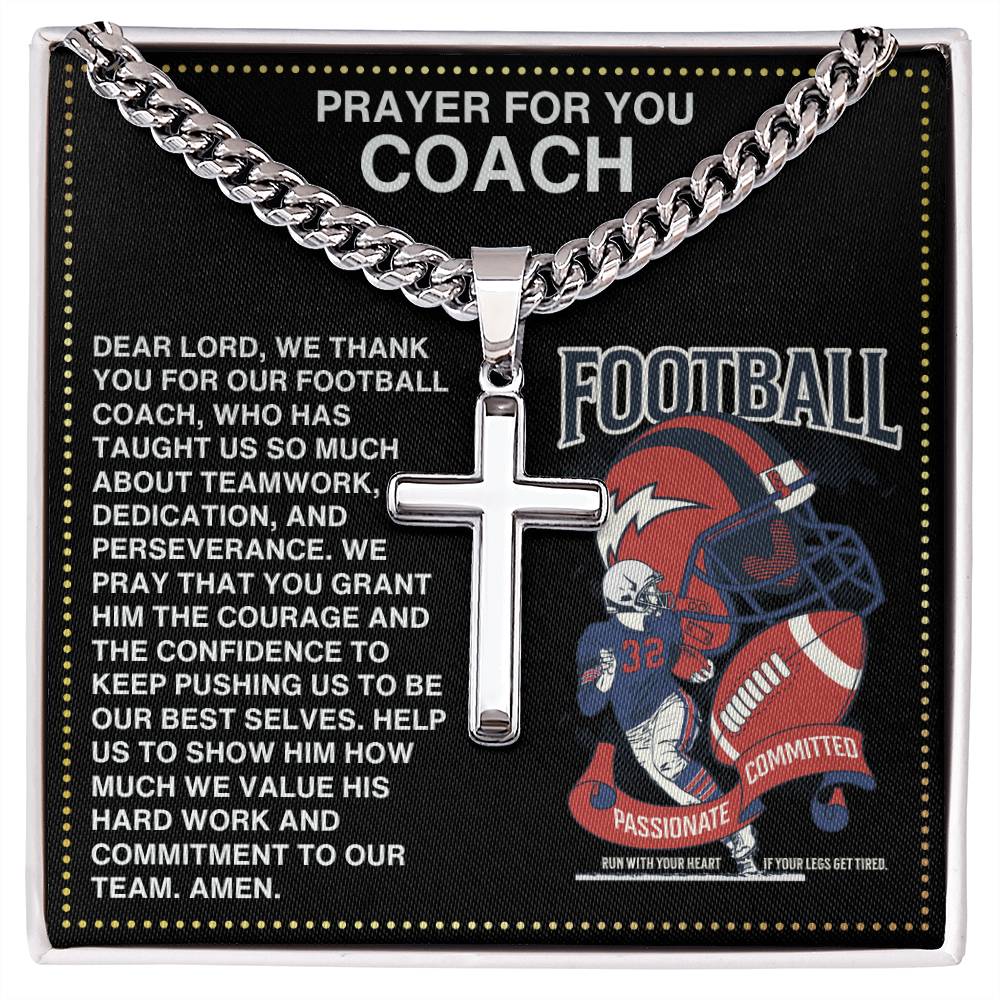 JGF Jewelry Gifts for Family Football Necklace For Coach