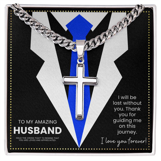 JGF Jewelry Gifts for Family  Cross Necklace To My Future Husband