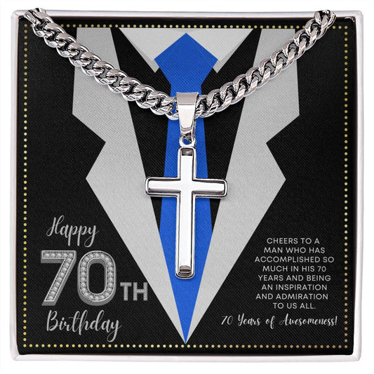 JGF Jewelry Gifts for Family 70th Birthday Gifts For Men