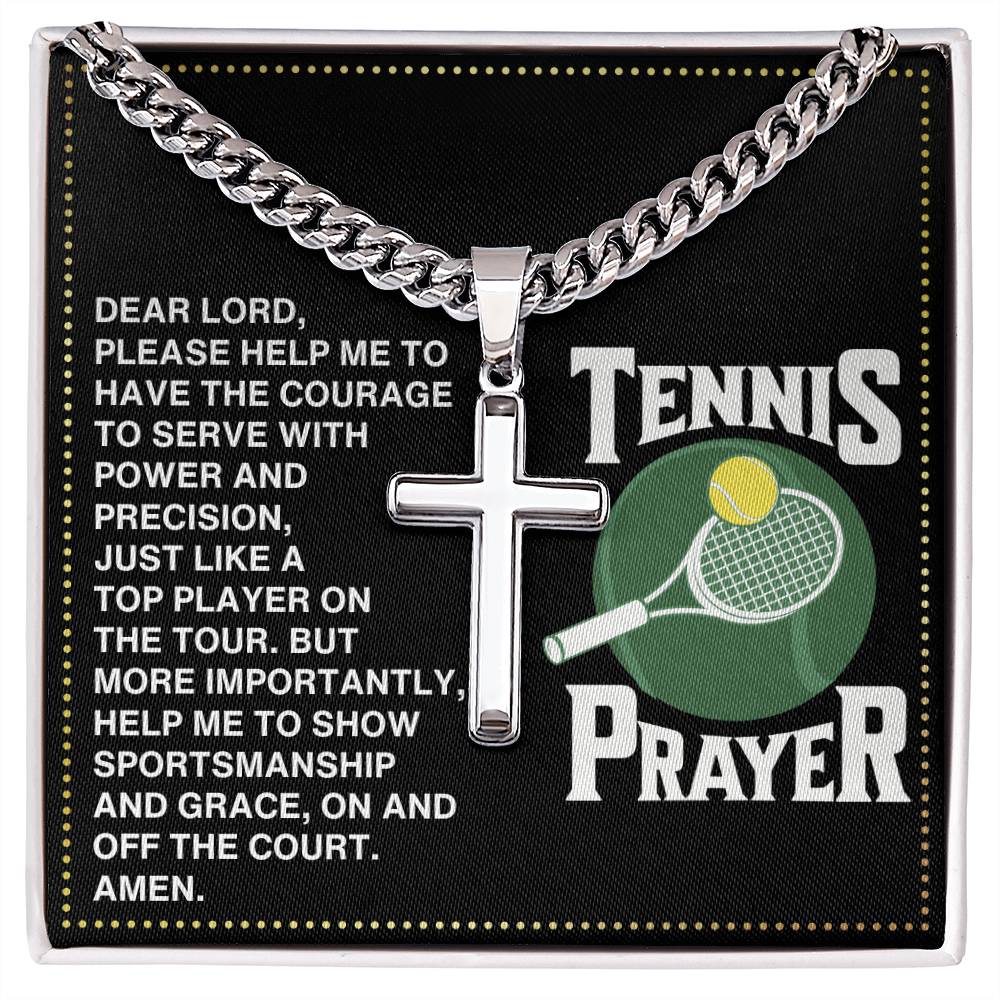 JGF Jewelry Gifts for Family Cross Tennis Necklace Prayer