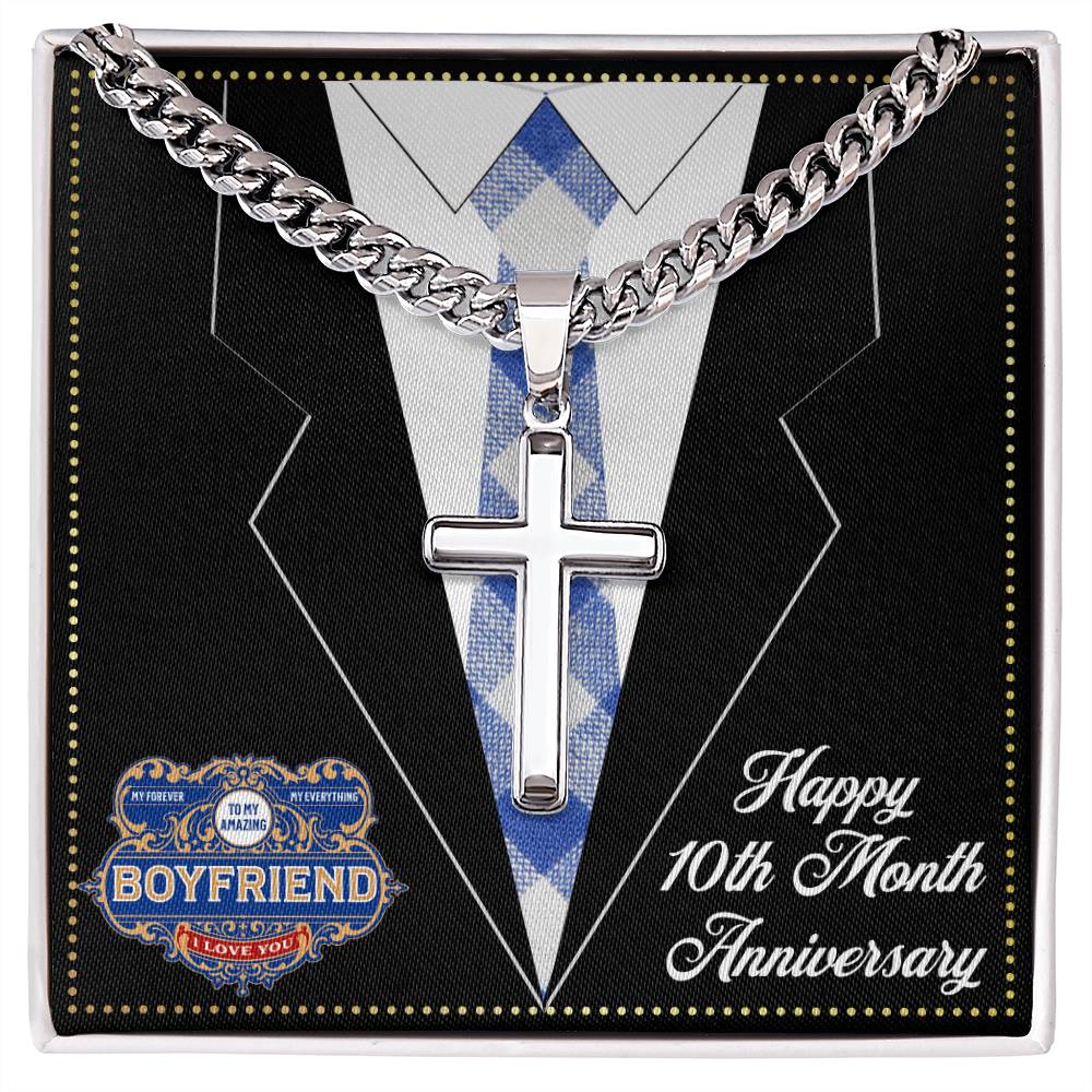 JGF Jewelry Gifts for Family 10 10th Ten Month Anniversary For Boyfriend