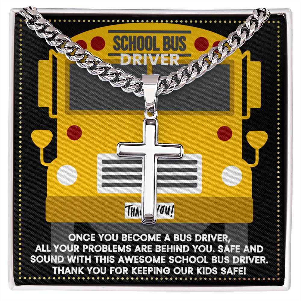 JGF Jewelry Gifts for Family School Bus Driver Appreciation Gifts For Men