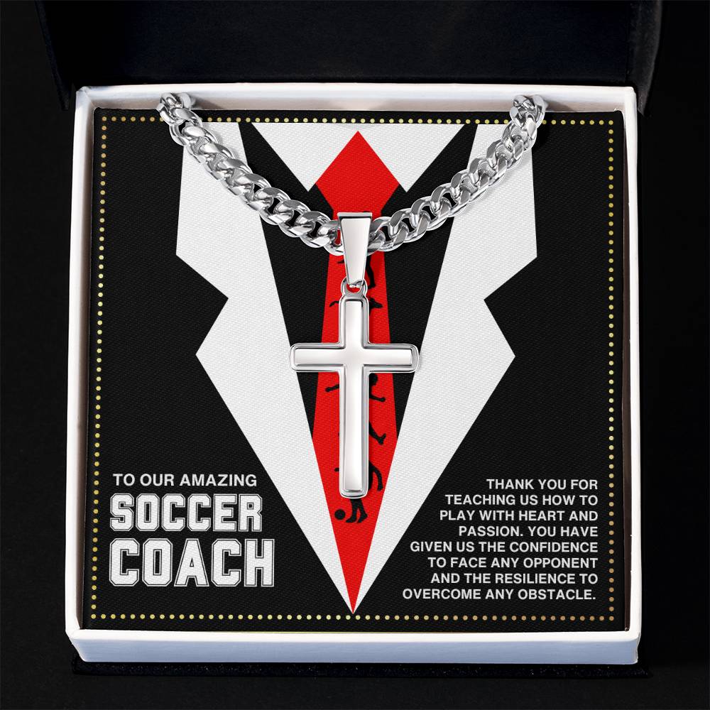 JGF Jewelry Gifts for Family Soccer Coach Necklace