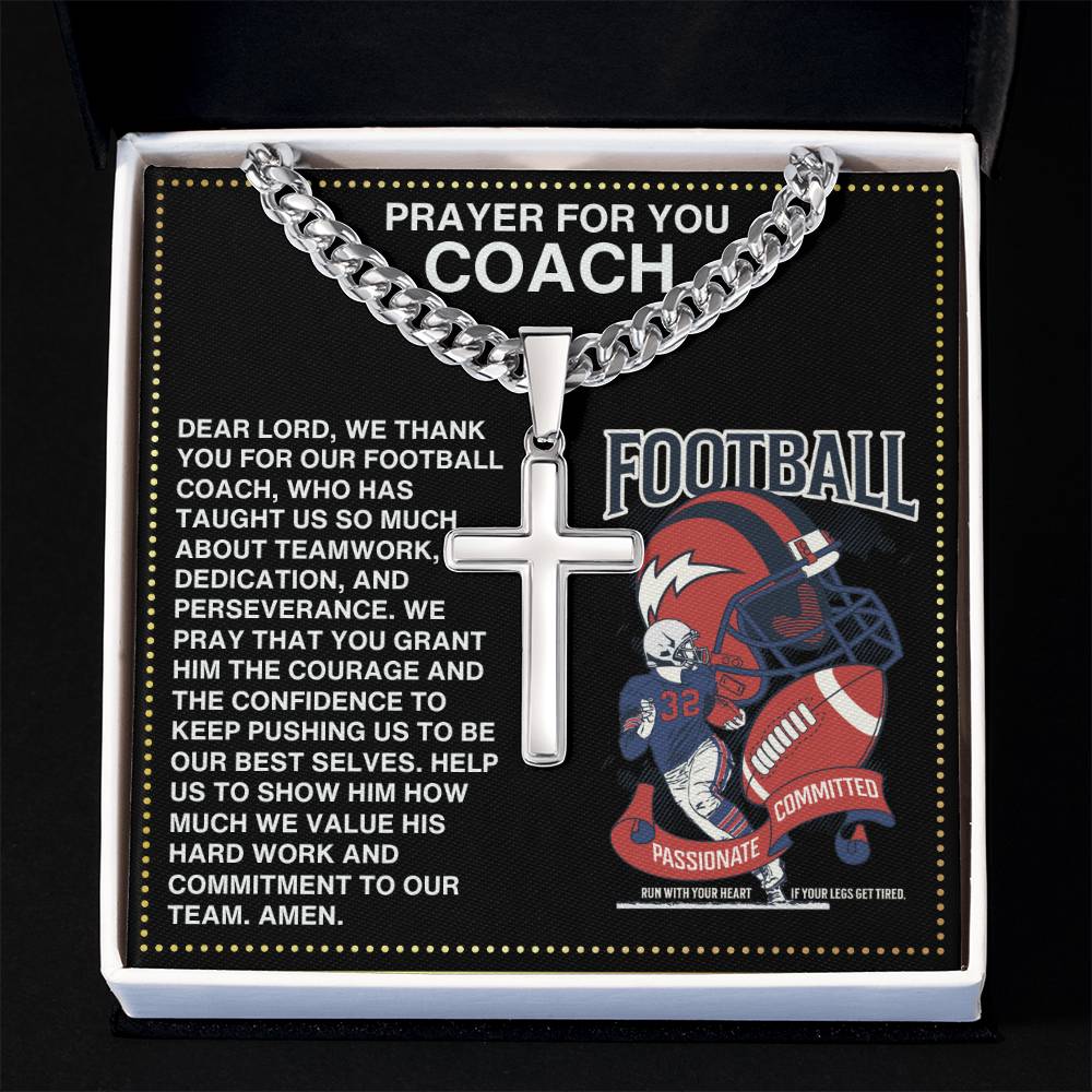 JGF Jewelry Gifts for Family Football Necklace For Coach