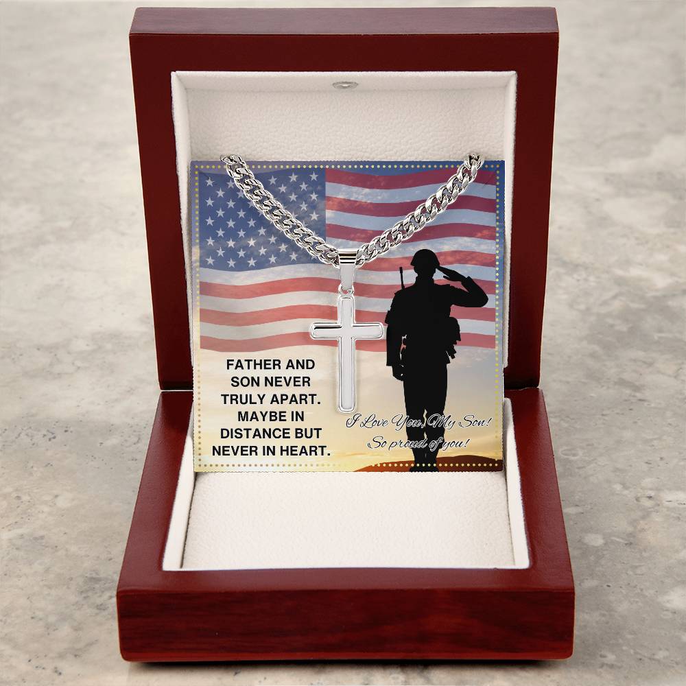 JGF Jewelry Gifts for Family US Military Army Soldier Necklace For Son From Dad