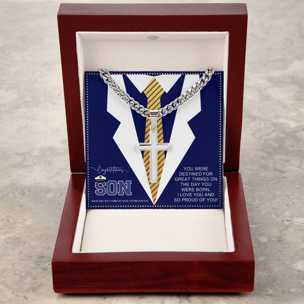 JGF Jewelry Gifts for Family US Navy Graduation Gifts For Son