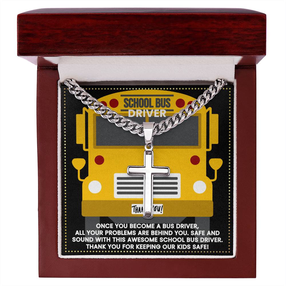 JGF Jewelry Gifts for Family School Bus Driver Appreciation Gifts For Men