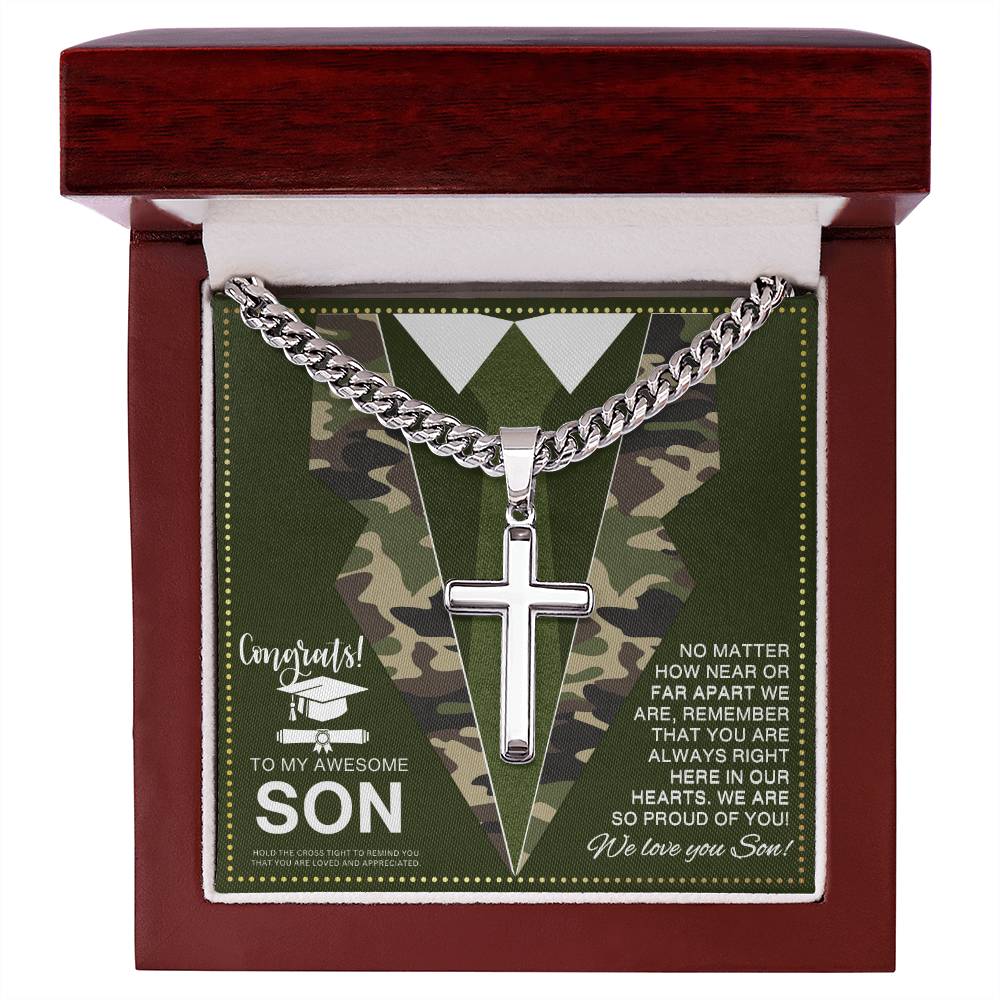 JGF Jewelry Gifts for Family Military Graduation Gifts for Him Son