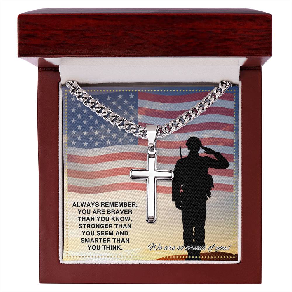 JGF Jewelry Gifts for Family US Marine Military Army Soldier Necklace For Men